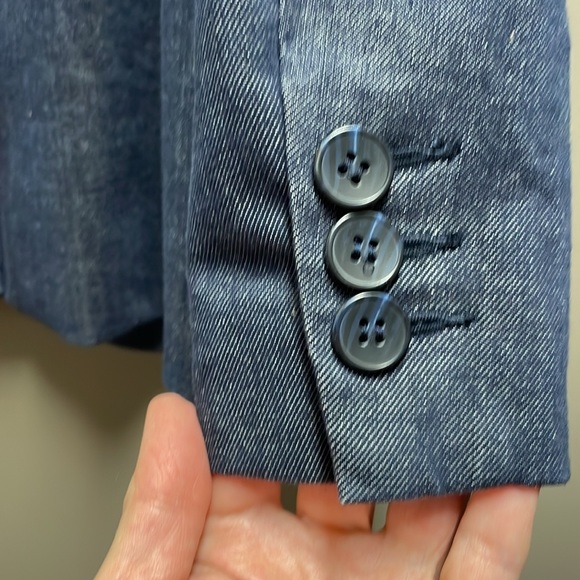 TALBOTS stretch denim blazer 🆕 - Picture 4 of 8